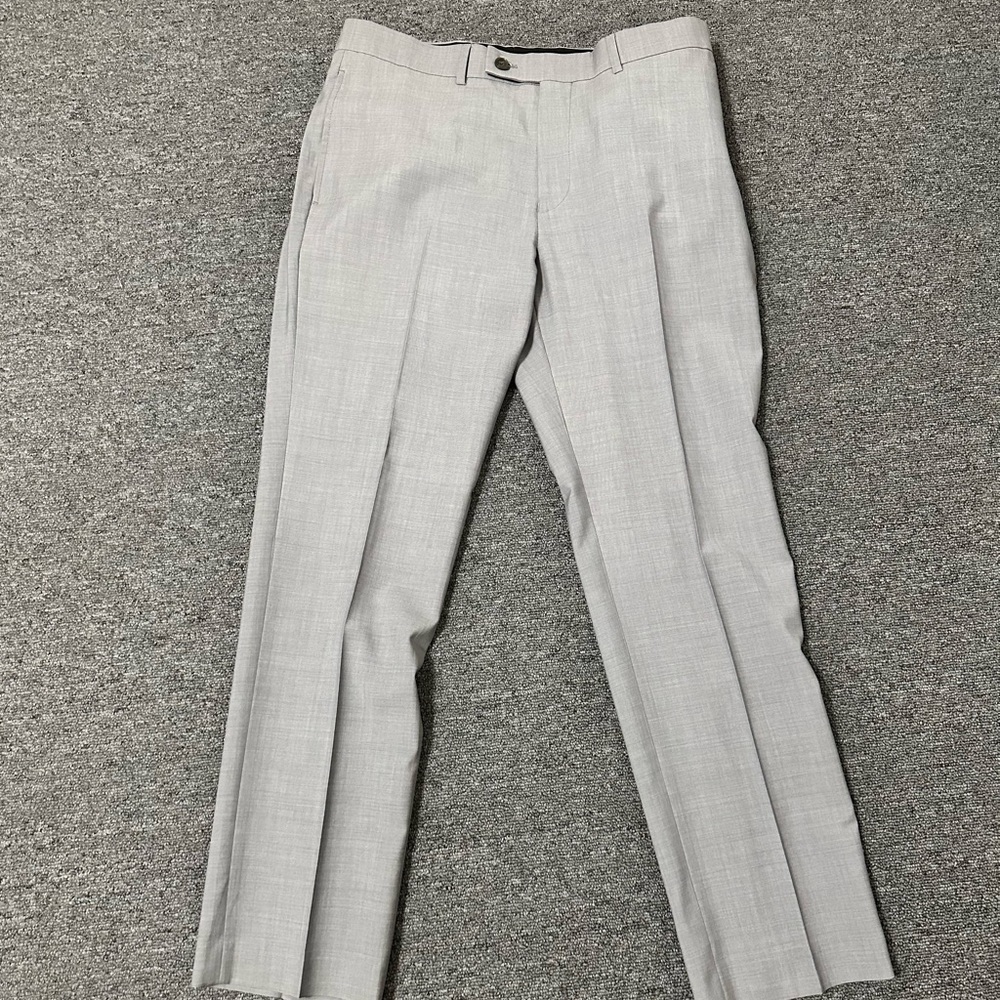 Vintage Calvin Klein Light Grey Wedding Formal Dress Pants